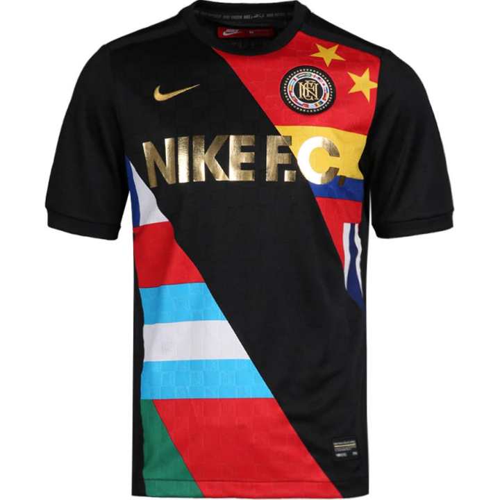 Nike Nike Soccer Jerseys Men's Black Moderate Straight Fit