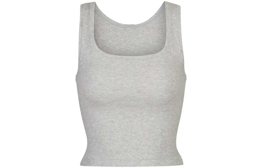 Skims Ribbed Cotton Tank Top
