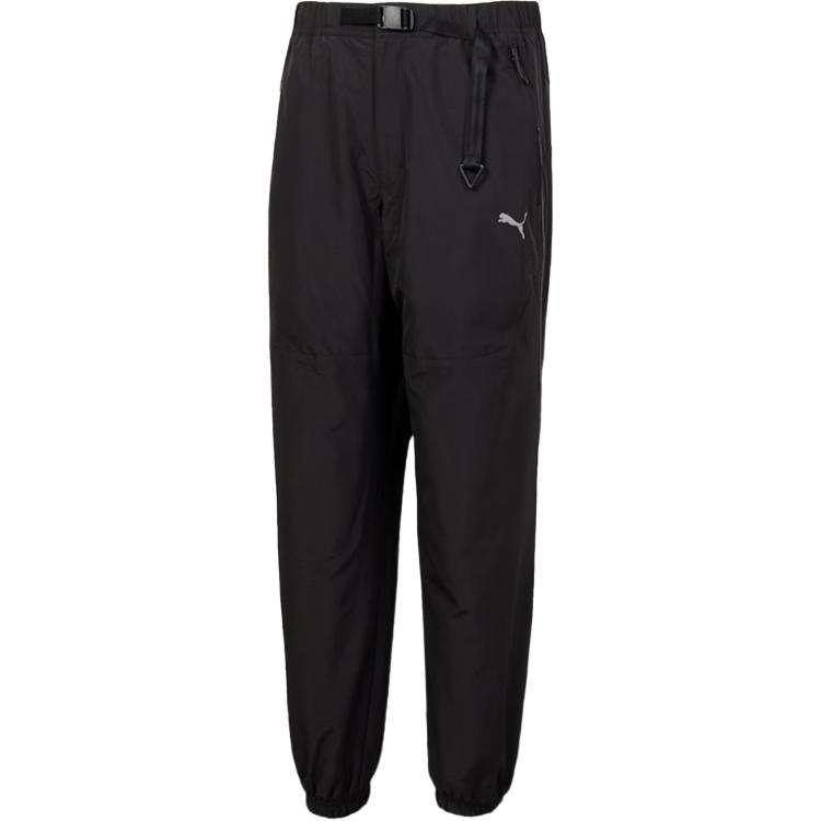 PUMA Casual Pants Men's Black Moderate Cuffed Pants