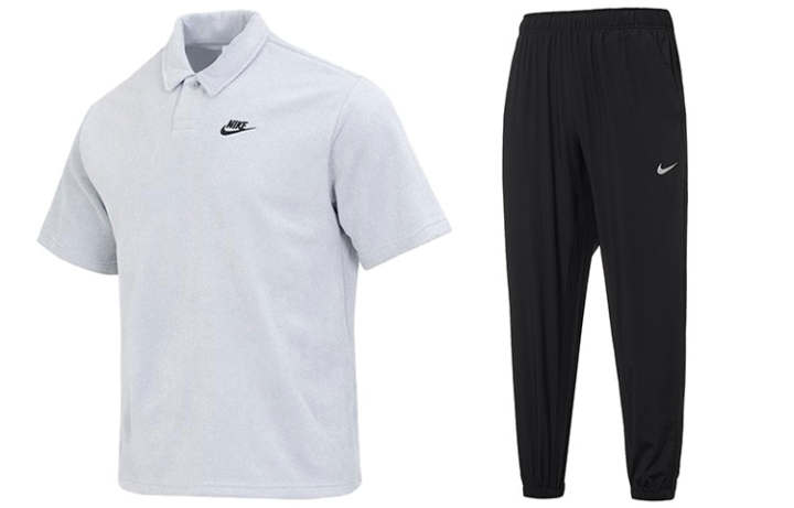 Nike Nike Casual Sportswear Men's Gray+Black 2 Pack Polo Collar Moderate