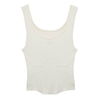 XIANGYING Tank Tops Women's U Neck Moderate Straight Fit