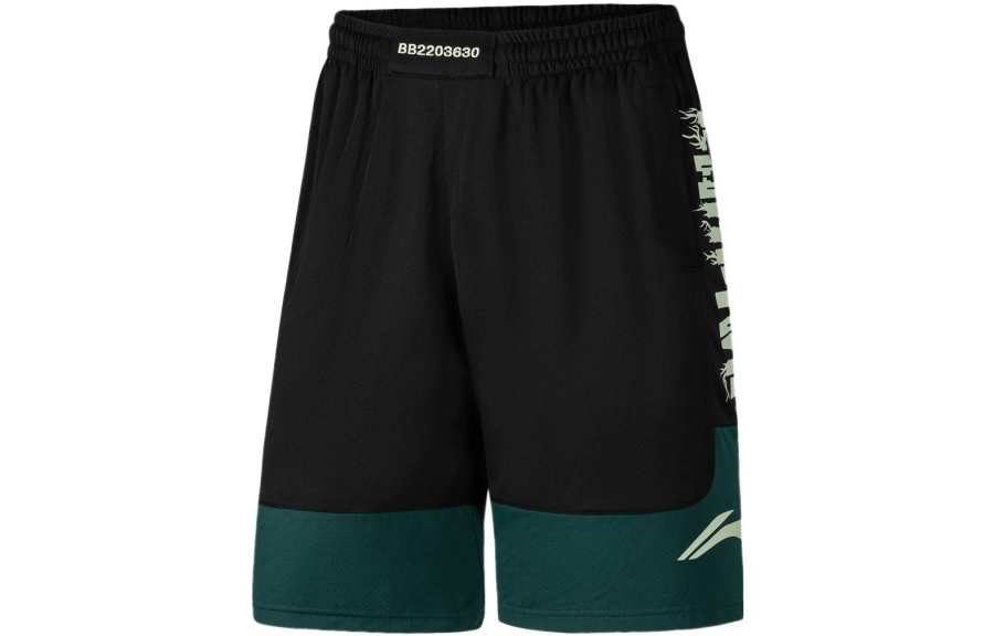 Li-Ning Li Ning Badfive Shorts Men's Black Turquoise