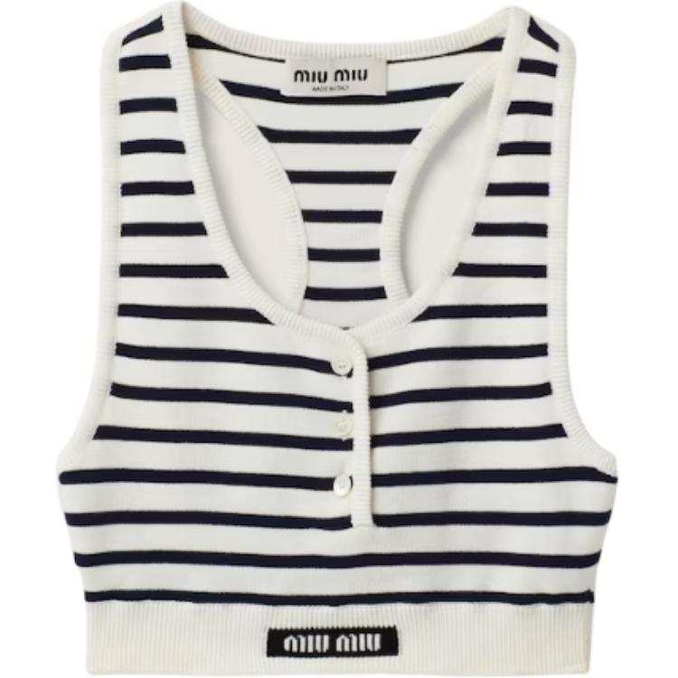 MIU MIU Tank Tops Women's White