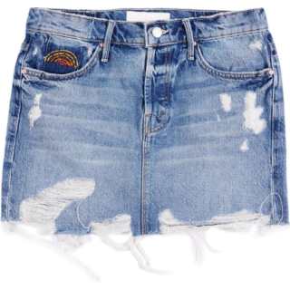 MOTHER Denim Short Skirts Women's Blue Moderate Short Other