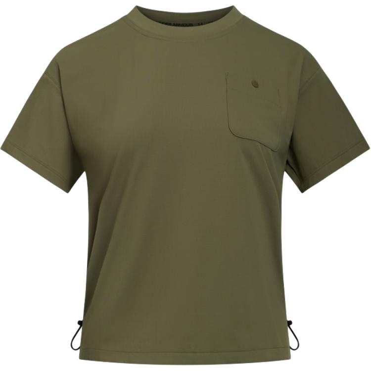 Under Armour OUTDOOR Drop Shoulder Sleeve T Shirt Women's Quartz Gray