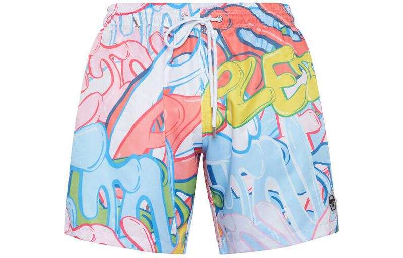 Philipp Plein Graffiti-print swim shorts