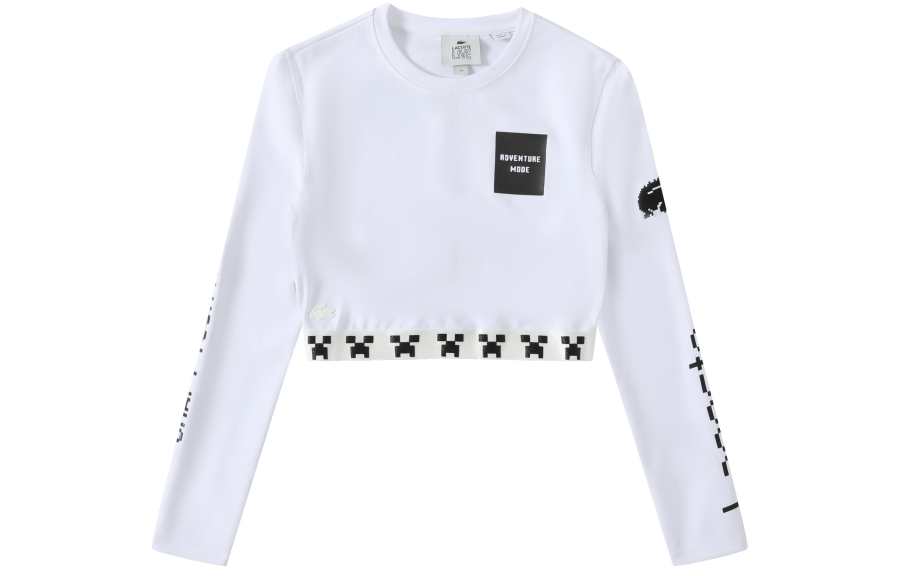 LACOSTE SS22 Long Sleeved T Shirt Women's White