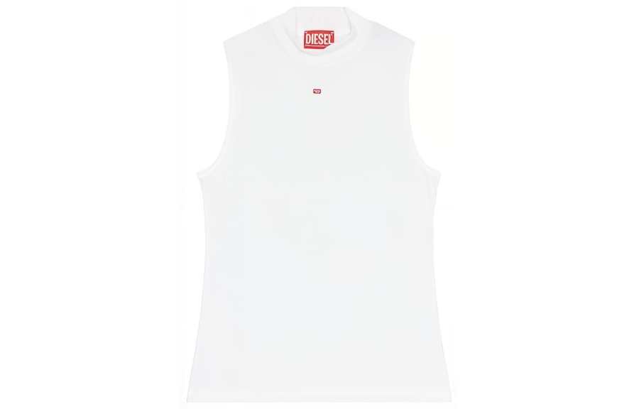 DIESEL DIESEL Mock Neck Ribbed Tank Top
