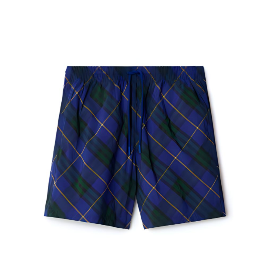 Burberry Burberry Checked Drawstring Swim Shorts
