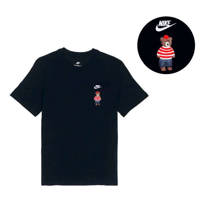 Nike Nike T Shirts Unisex Black Crew Neck Moderate Straight Fit
