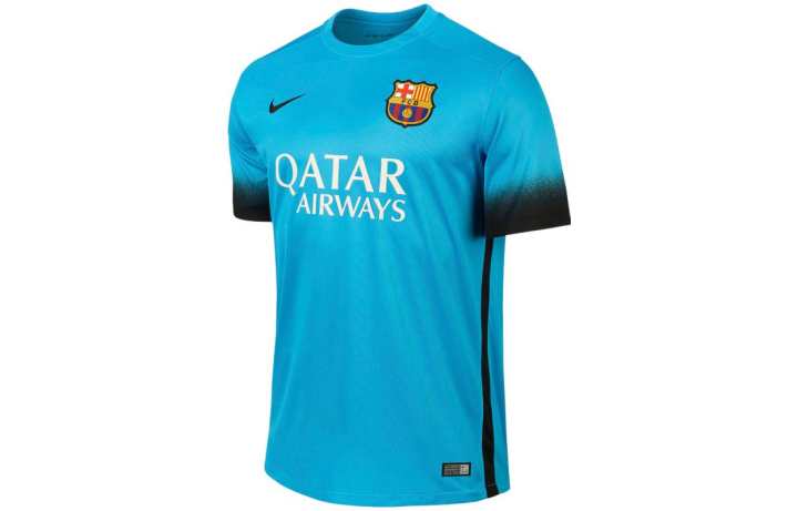 Nike Nike Barcelona Soccer Jerseys Men's Blue Moderate