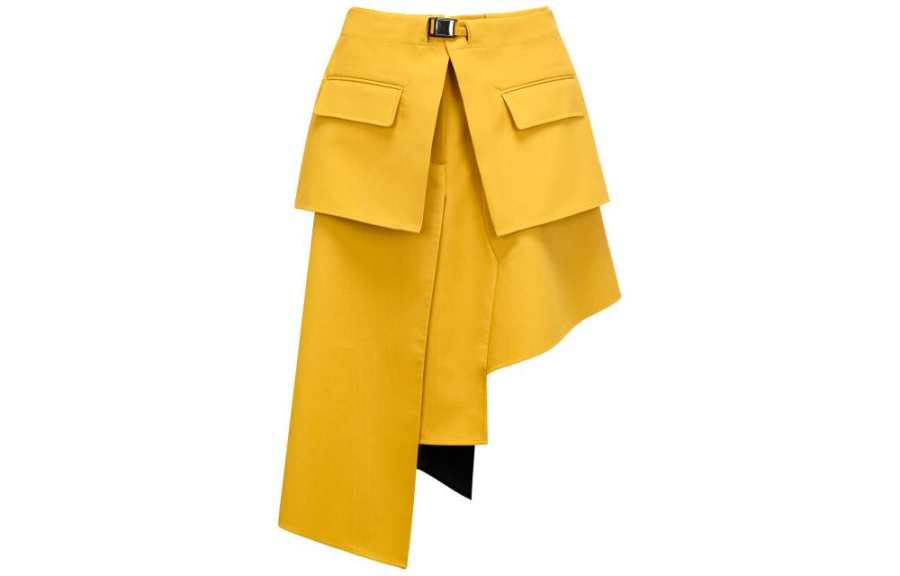 Feng Chen Wang Casual Long Skirts Women's Yellow Short A Line Skirt