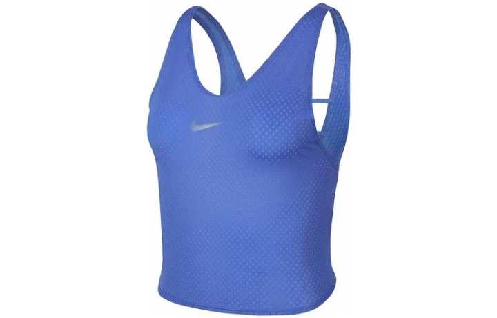 Nike Nike Tank Tops Women's Blue Crew Neck Moderate Straight Fit