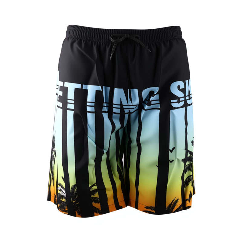 Li-Ning Li Ning Beach Shorts Men's Neon Blue Floral