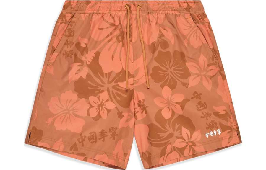 Li-Ning Li Ning X LOL Li Ning X League Of Legends, Swimming Pool Party, Collaboration Collection Casual Shorts Unisex Fall Tangerine All Over Print Combination Moderate