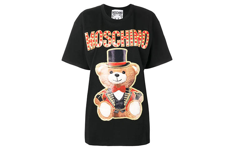 MOSCHINO T Shirts Women's Crew Neck Moderate Straight Fit