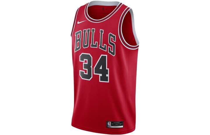 Nike Nike NBA Basketball Jerseys Men's University Red Moderate Straight Fit