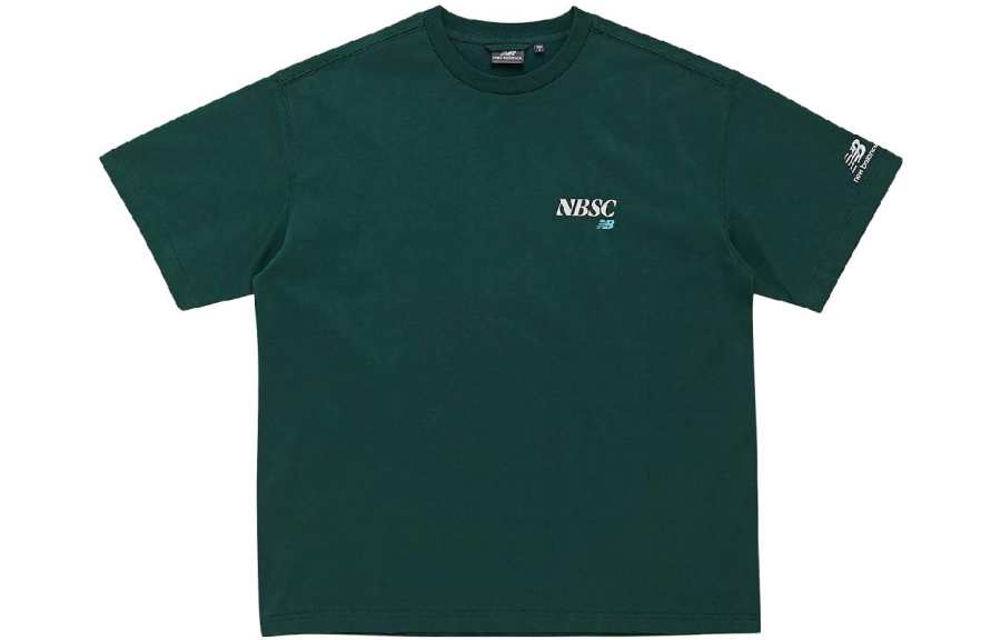 New Balance New Balance T Shirts Women's Dark Green Crew Neck Moderate Straight Fit