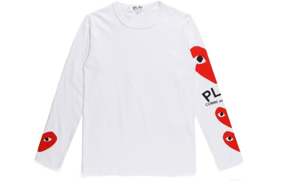 CDG Play T Shirts Women's Crew Neck Moderate