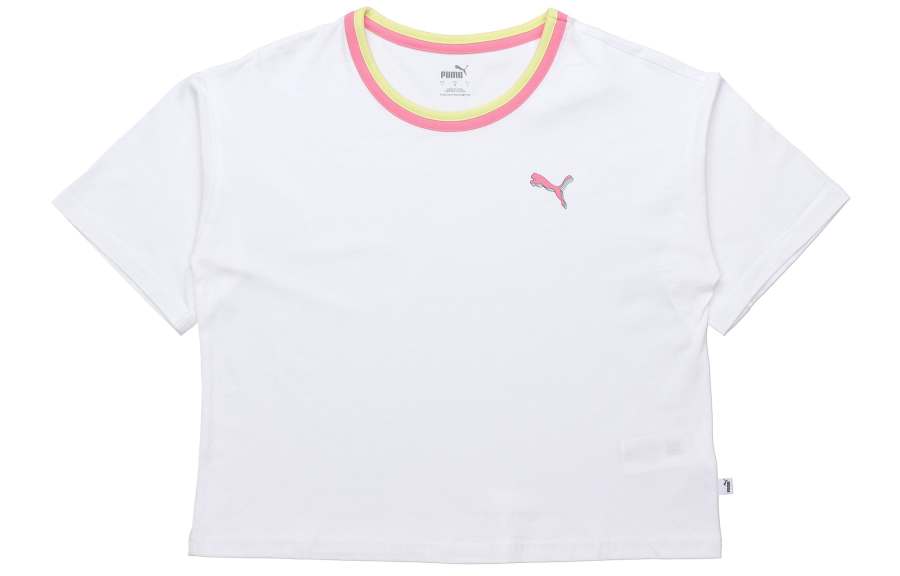 PUMA T Shirts Women's Crew Neck Moderate Straight Fit