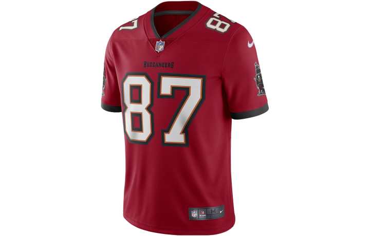 Nike Nike Soccer Jerseys Men's Red Moderate Straight Fit