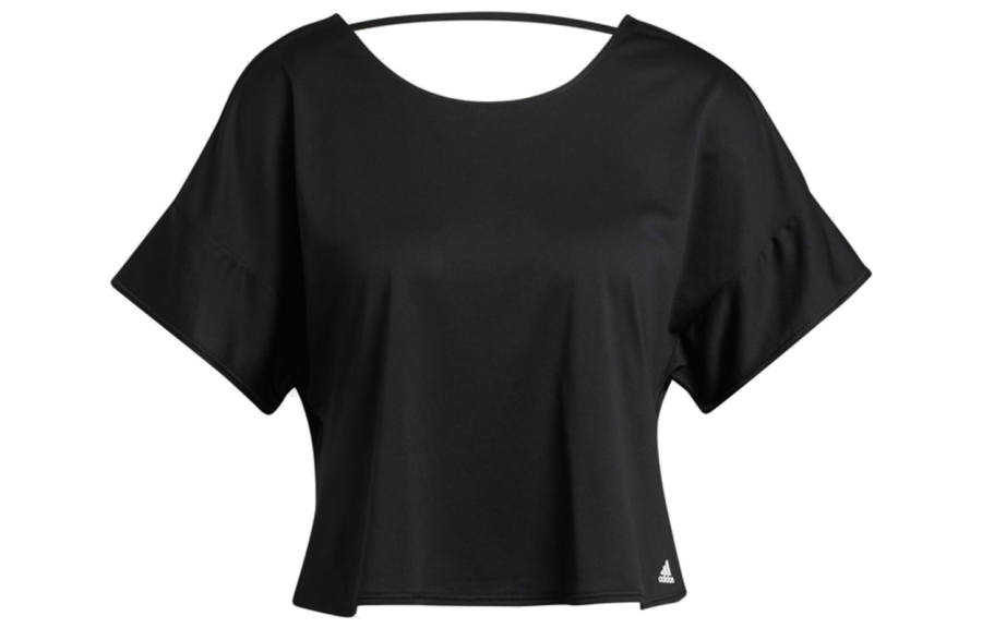 Adidas Adidas T Shirts Women's Black Crew Neck Moderate