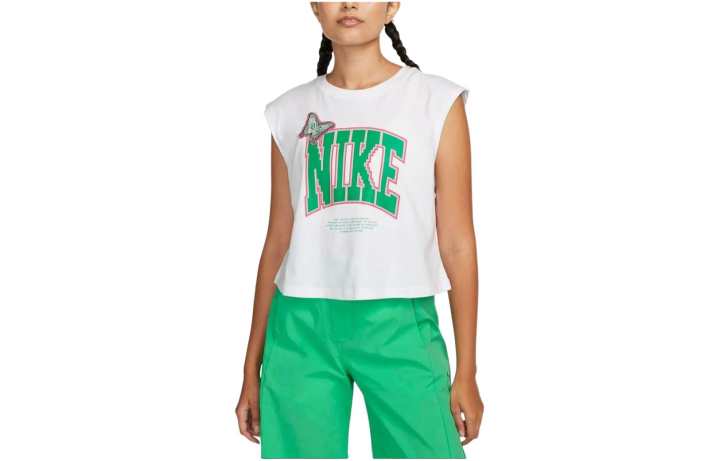 Nike Nike Tank Tops Women's White Crew Neck Moderate Other