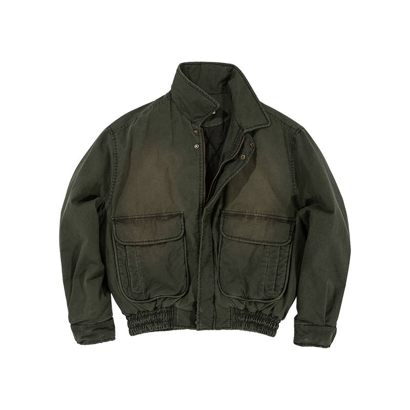 COUNTRY MOMENT Puffer Jacket Unisex Vintage Murky Green