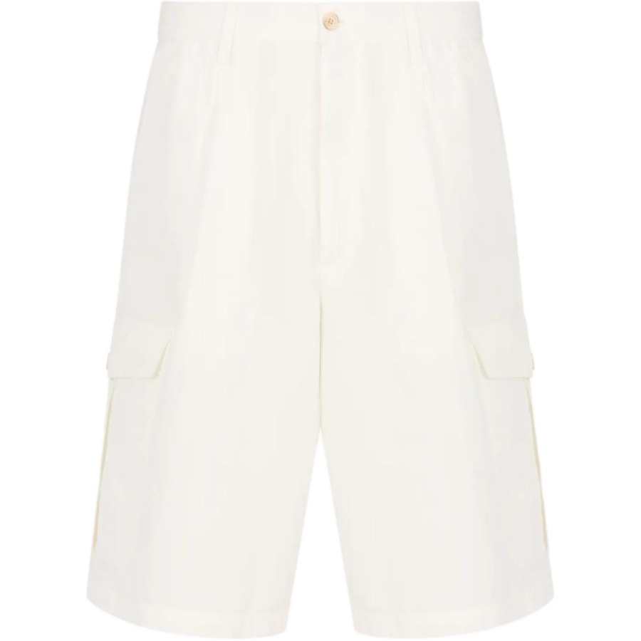 EMPORIO ARMANI SS24 Casual Shorts Men's White