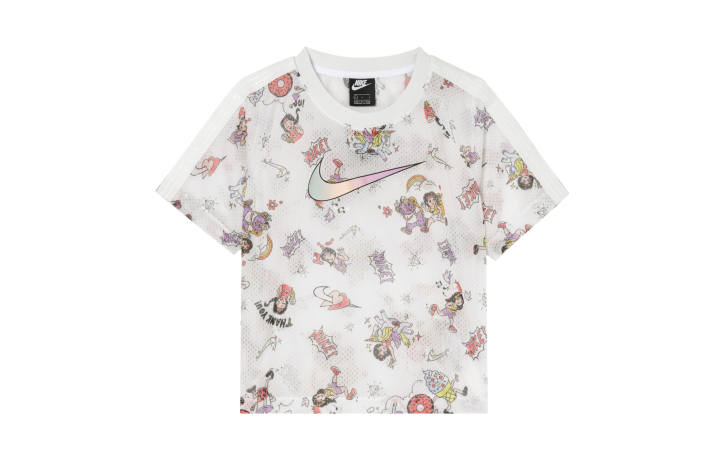 Nike Nike T Shirts Women's White Crew Neck Moderate Straight Fit