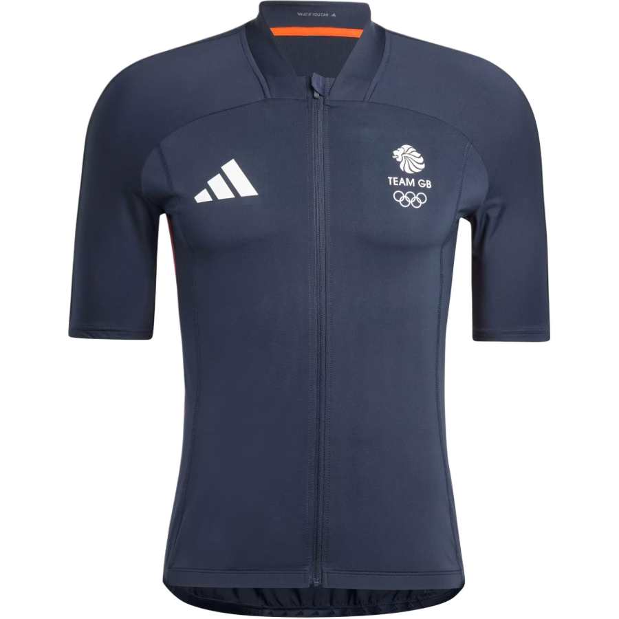 Adidas Adidas UK Training Top Olympics Collection Team GB Cycling Jersey Cycling Clothing Men's Legend Ink