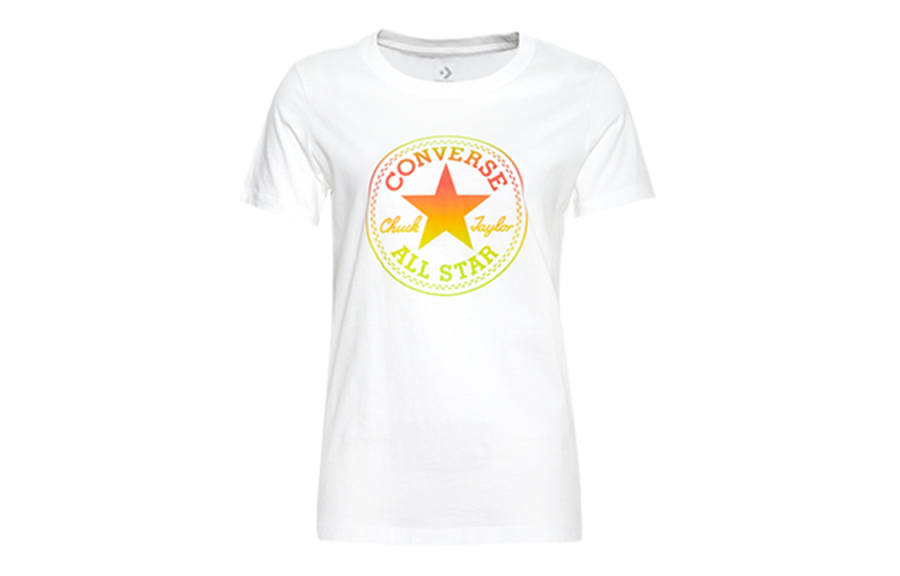 Converse Set in Sleeve T Shirt Women's White