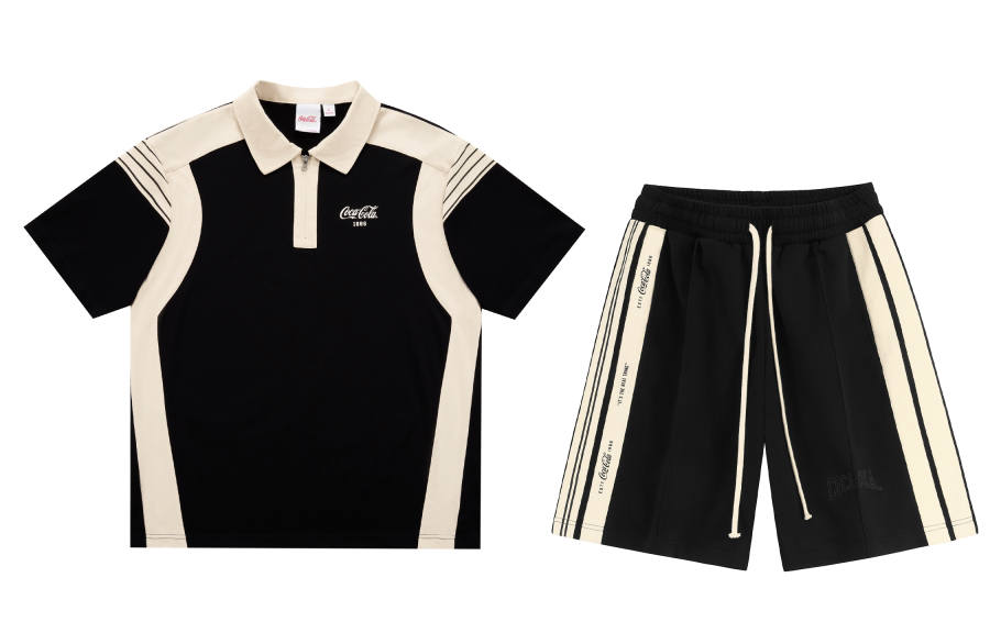 Coca-Cola Coca Cola Casual Sports Shorts Set Unisex