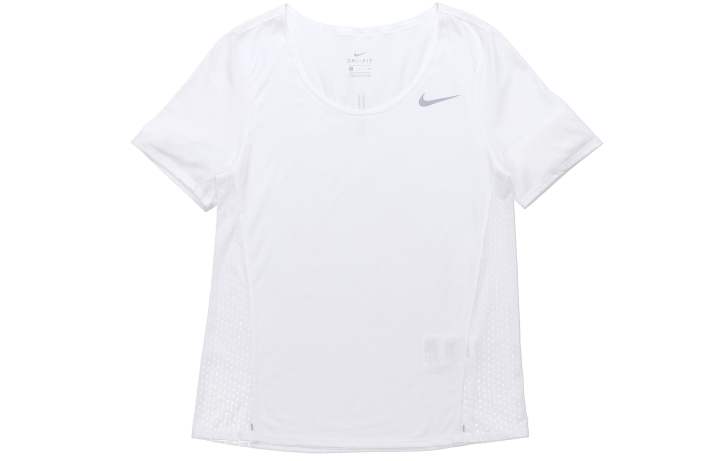Nike Nike T Shirts Women's White Crew Neck Moderate Straight Fit