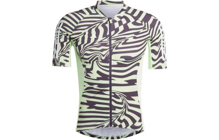 Adidas Adidas Wave pattern Zip up Performance T shirt