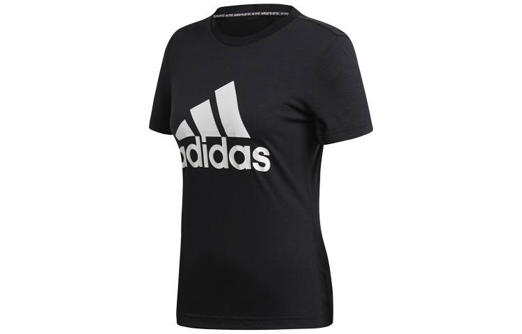 Adidas Adidas T Shirts Women's Black Crew Neck Moderate Straight Fit
