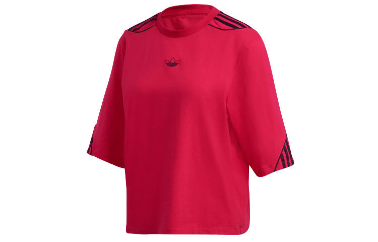 Adidas Originals T Shirts Women's Crew Neck Moderate Straight Fit