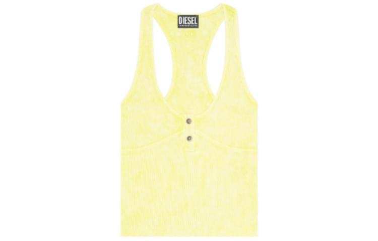 DIESEL Tank Top Women's Fluorescent Yellow