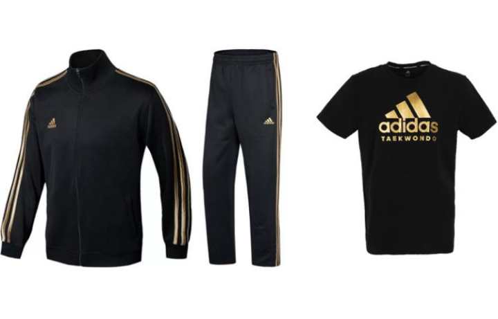 Adidas Adidas Casual Sportswear Men's Black Gold