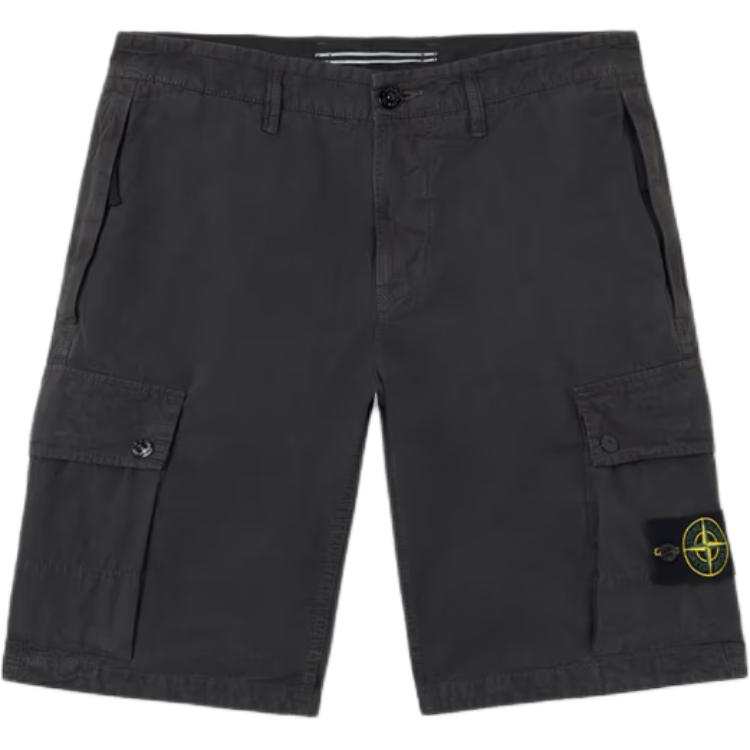 STONE ISLAND Cargo Shorts Men's Charcoal Gray