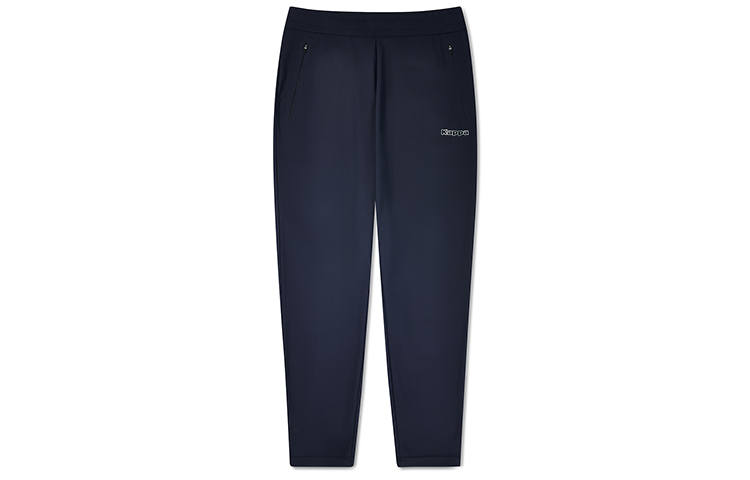 Kappa Casual Pants Men's Midnight Blue Black 906 Moderate Straight Fit Pants