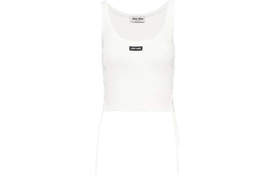 MIU MIU SS23 Tank Top Women's White
