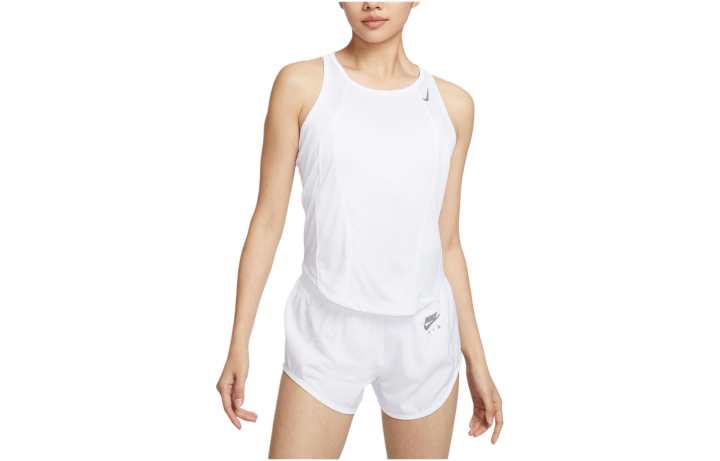 Nike Nike Tank Tops Women's White Crew Neck Moderate Straight Fit