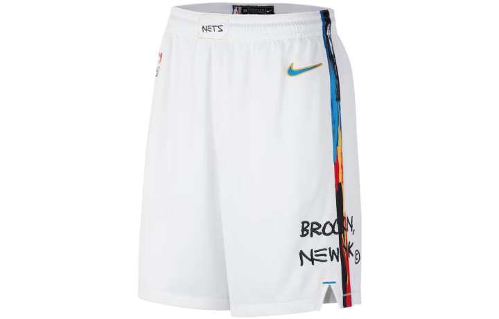 Nike Nike Brooklyn Nets Basketball Shorts Men's White
