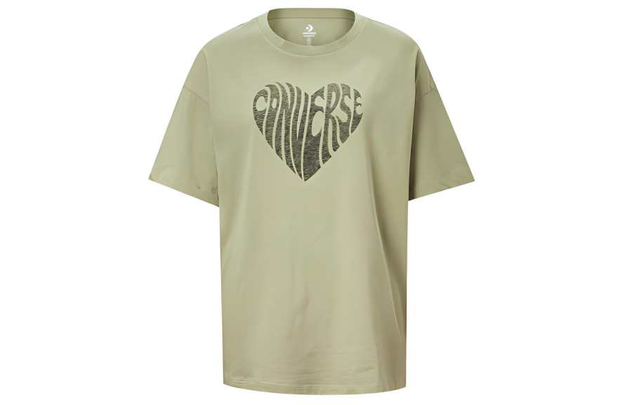 Converse T Shirt Women's Light Gray Green