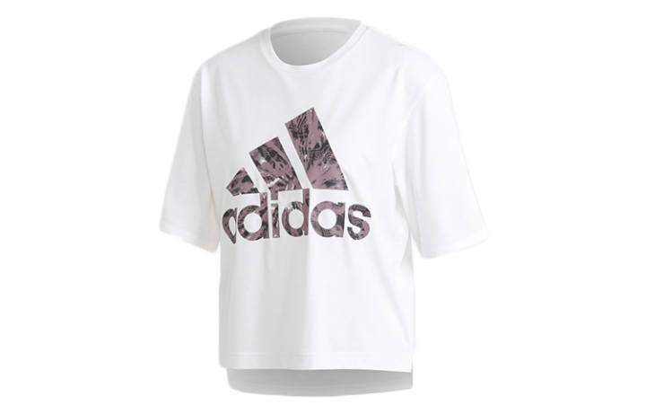 Adidas Adidas T Shirts Women's White Crew Neck Moderate