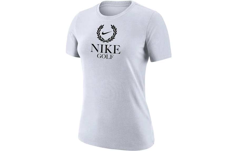 Nike Nike T Shirts Women's White Crew Neck Moderate Straight Fit