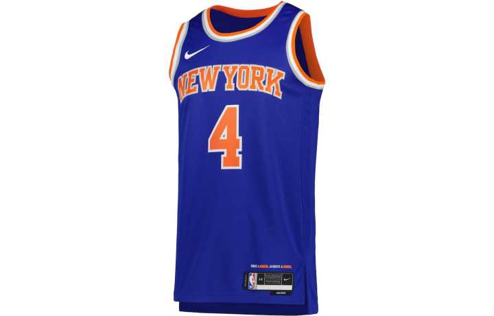 Nike Nike Basketball Jerseys Men's Blue Moderate Straight Fit