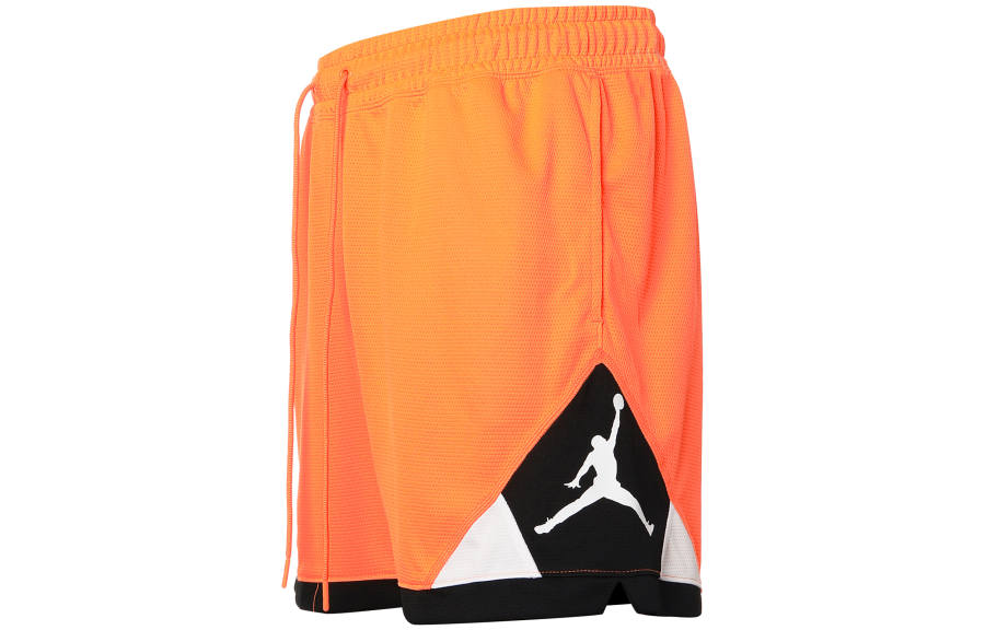 Jordan Jordan Dri-FIT Basketball Sports Training Splicing Shorts Orange