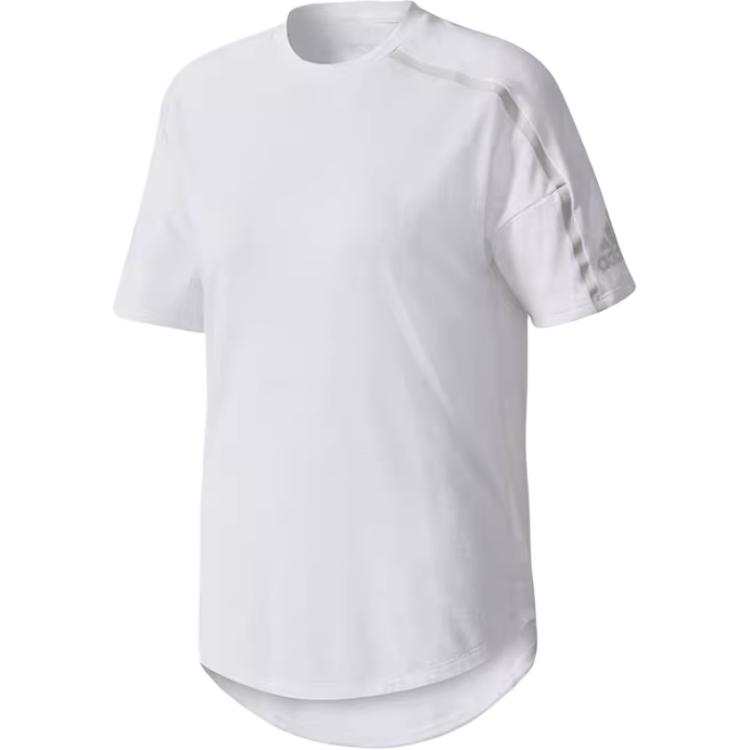 Adidas Adidas T Shirts Women's White Crew Neck Moderate